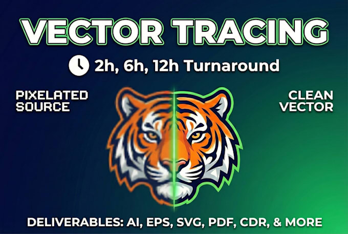 vector tracing, vectorize image, convert image to vector, vector logo quickly