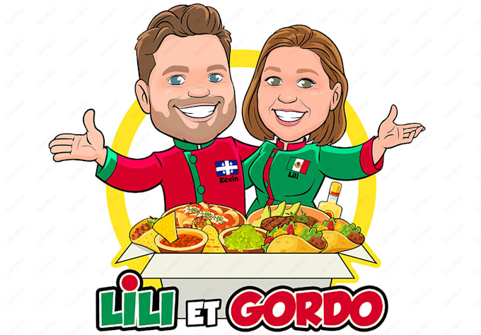 design ultra cartoon logo, portrait illustration, avatar