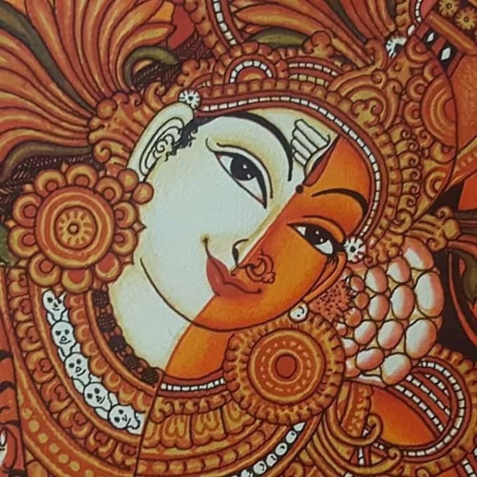 Kerala mural pencil sketchbyPreetha Ramesh   Kerala mural painting Mural  art design Mural painting