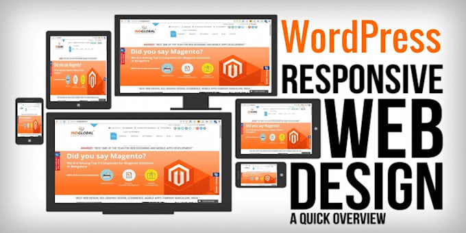 create a responsive wordpres, wix website design or blog
