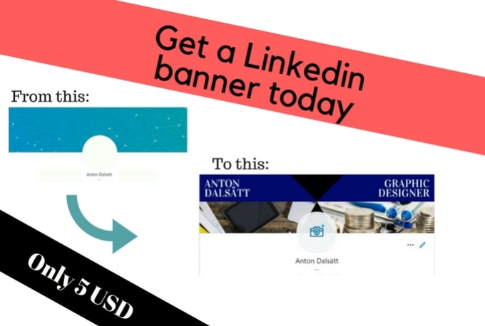 Do a custom linkedin banner for you by Antondal | Fiverr