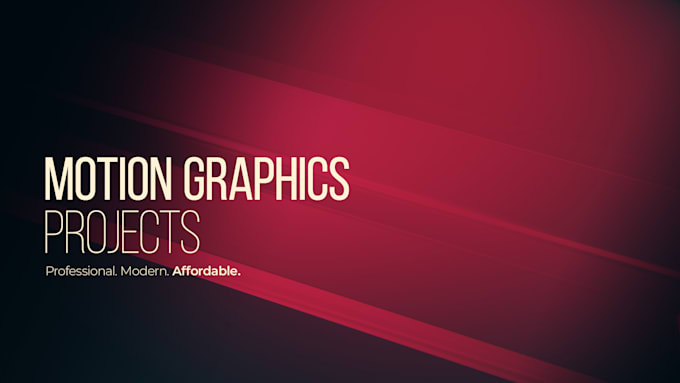create professional product motion graphics