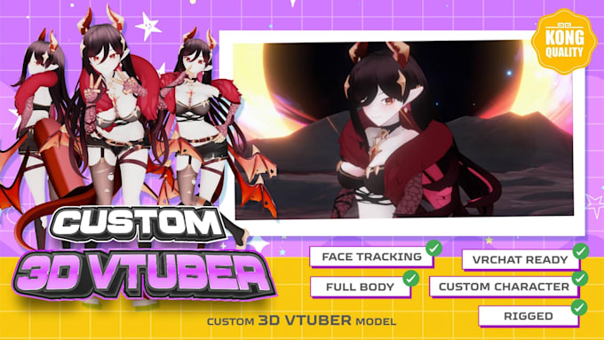 create custom vrchat avatar, vroid and 3d vtuber model