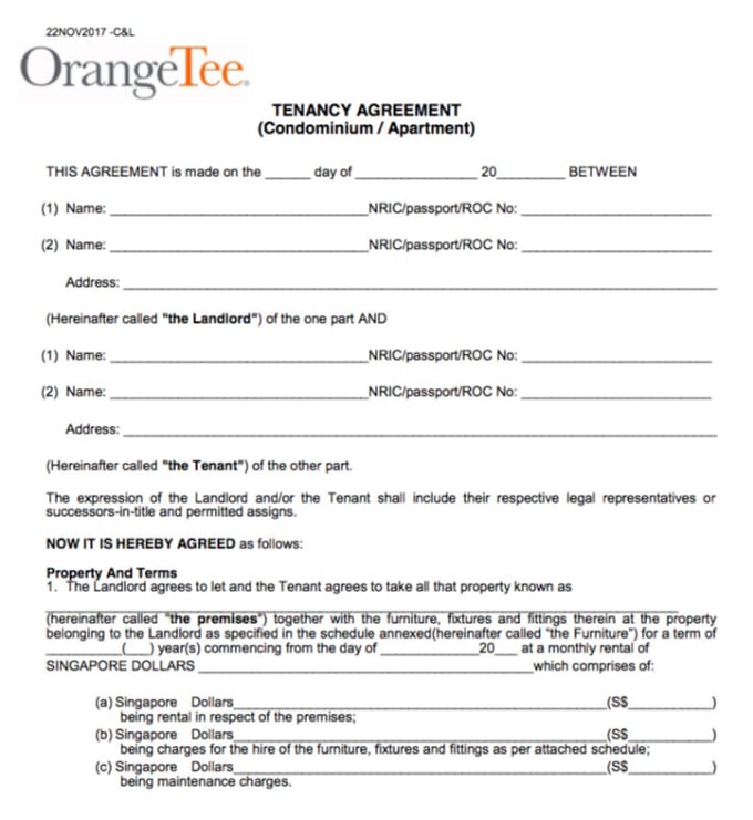 assignment of residential tenancy agreement