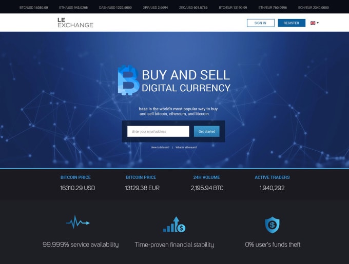 make a cryptocurrency website
