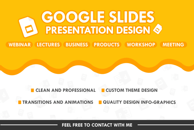 Hire a freelancer to design professional google slides presentation