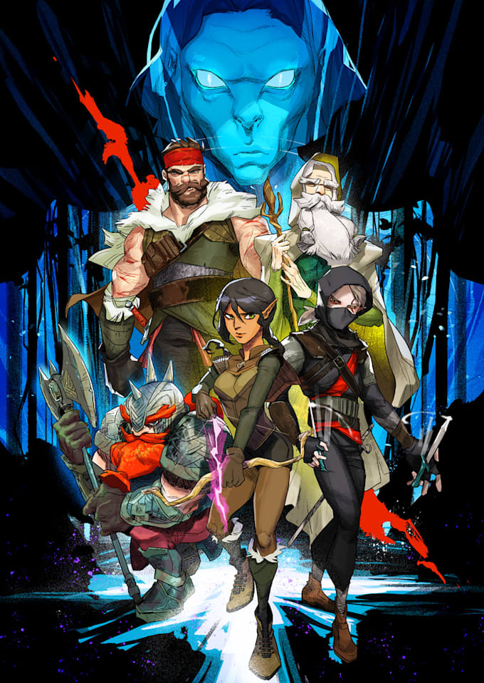 create comic book and custom illustration