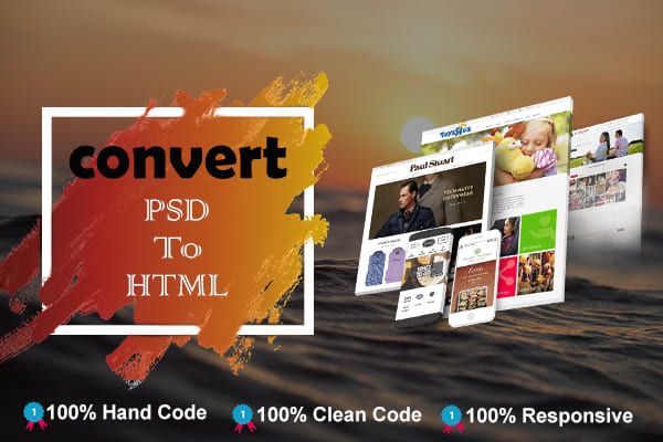 Convert psd to html, psd to bootstrap by Devarifbd247 | Fiverr