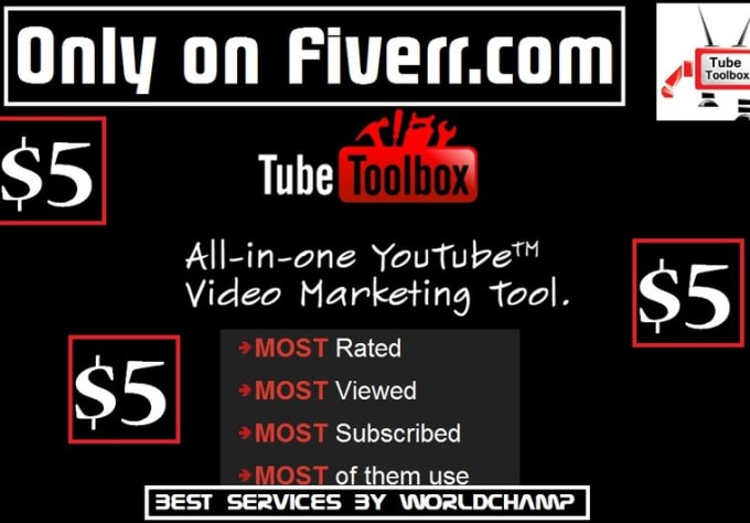Sell Tubetoolbox Professional Full Edition By Worldchamp Fiverr
