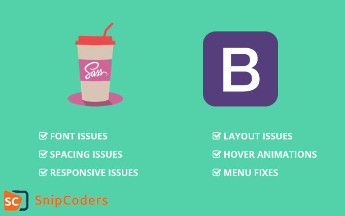 do PSD to html using bootstrap 4 and sass w3c valid