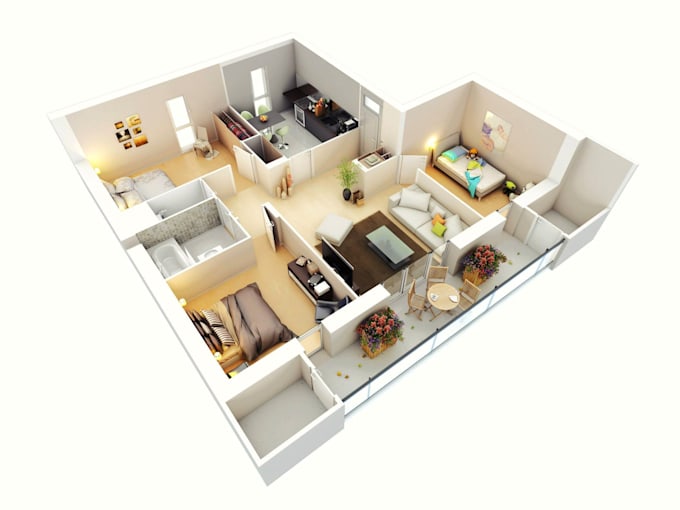 Convert Your Pdf To Cad And 3d Max Render By Arun Gharami