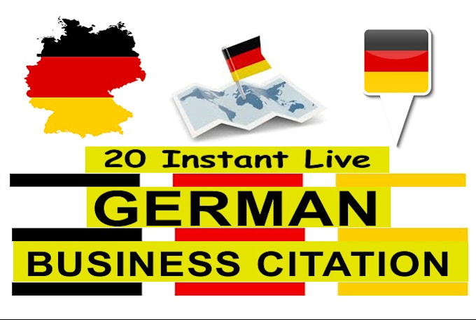 do 20 live german citations for local business