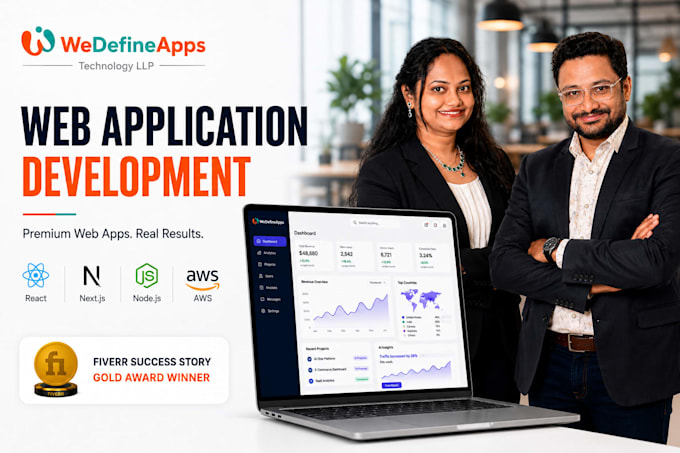 develop custom saas, ai web application and software development