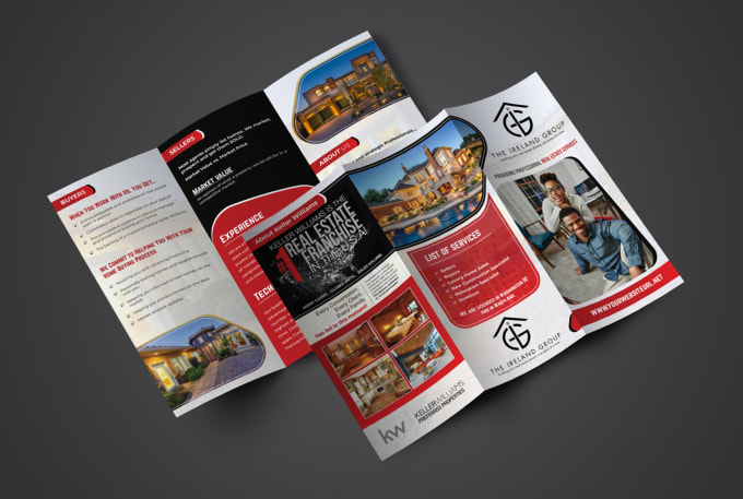 Hire a freelancer to design professional custom trifold brochure,  bifold, flyer, gatefold, catalog