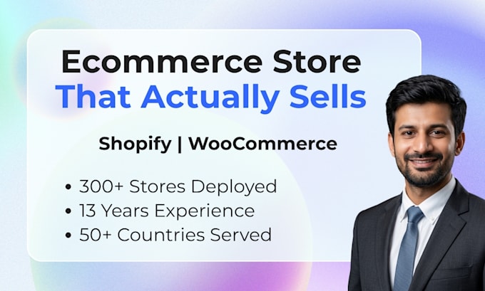 build shopify or woocommerce ecommerce store that converts