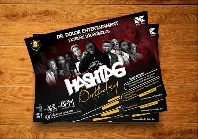 design a creative concert flyer