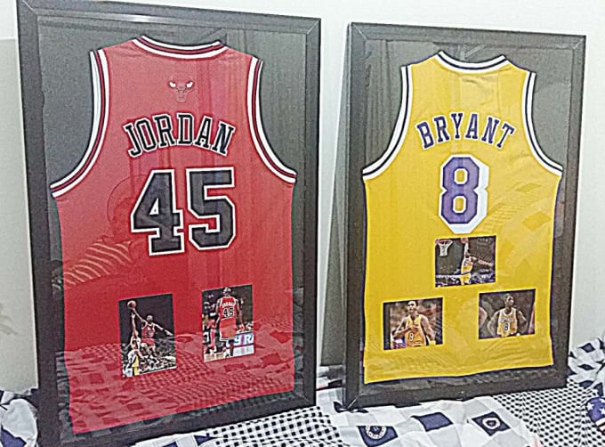 jersey in picture frame