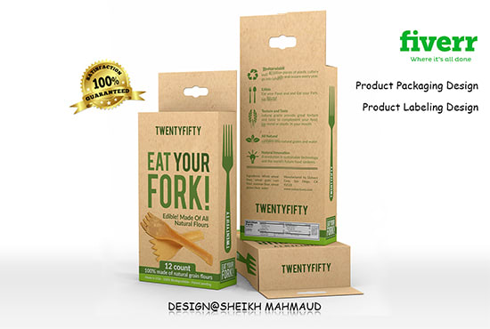 Design product packaging and label by Sheikhmahamud | Fiverr