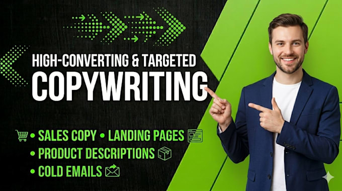 write converting sales copy letters cold emails for landing pages and ads