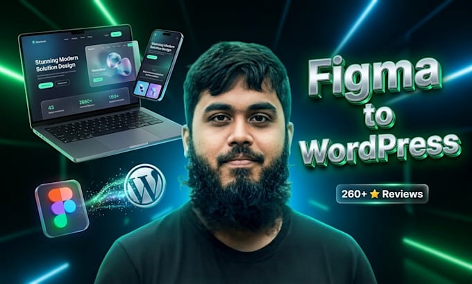 convert figma to pixel perfect custom wordpress website