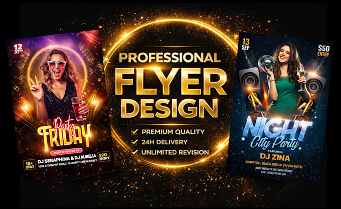 design professional business flyer and poster