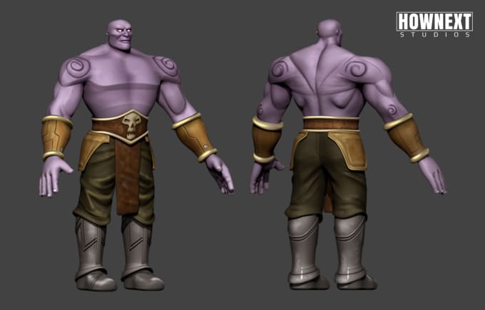Make 3d Character Models For Game Animation And 3d Print By Hownext