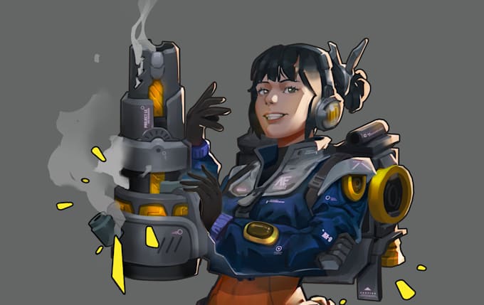 design character and background concept art illustration