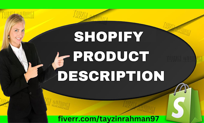 write stunning shopify product description and listing