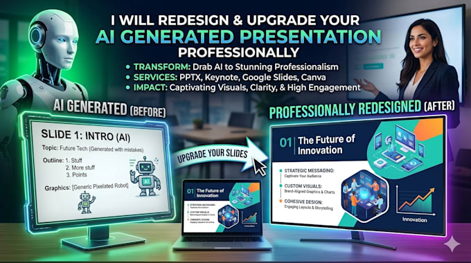 redesign and upgrade your ai generated presentation