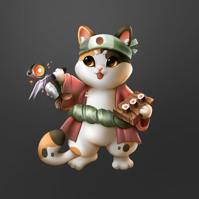 draw a character and illustrations in any art style