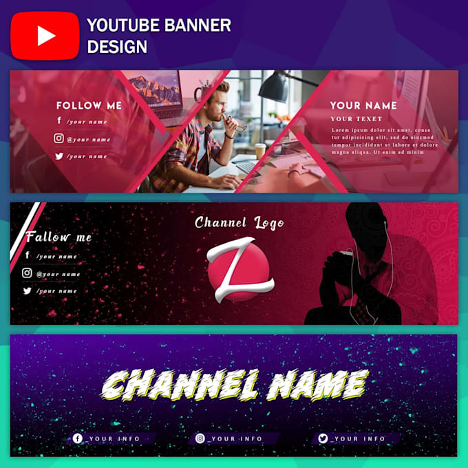 design a professional social media banner for you