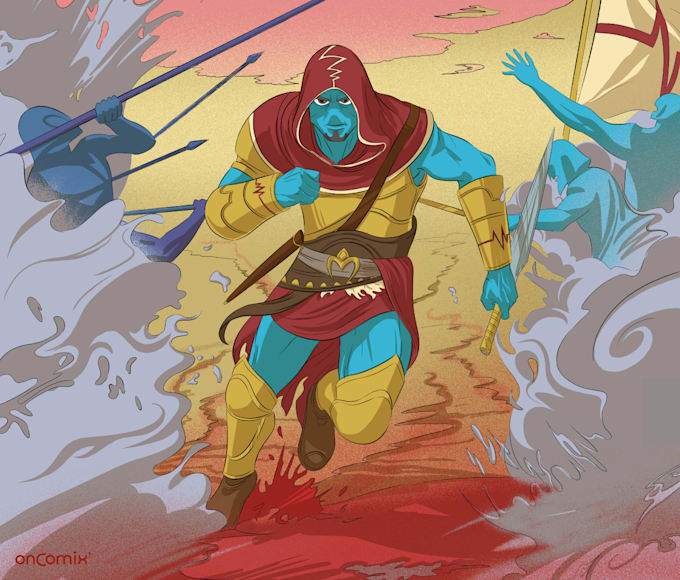 create a professional graphic novel or comic book for you