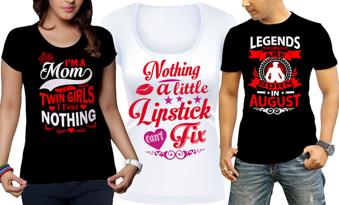 make creative typography and custom t shirt design