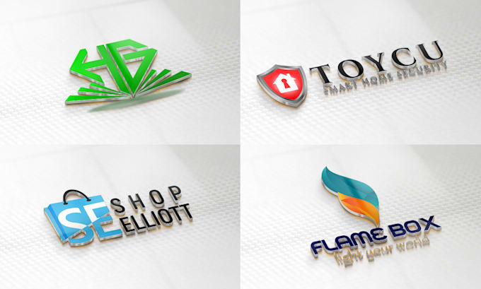 design luxurious 3d or 2d logo
