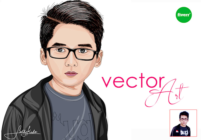 draw vector art or  line art