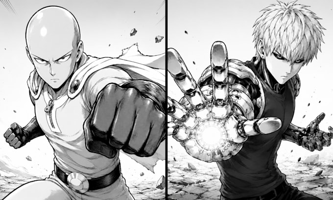 draw anime manga comic book illustration manga artist or webtoon cover art