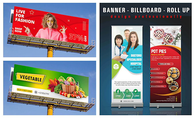 design any banner, billboard or roll up