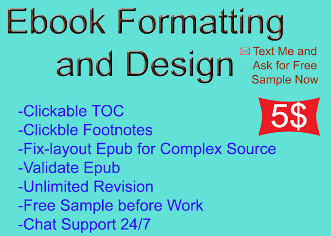 do professional ebook formatting, layout and design