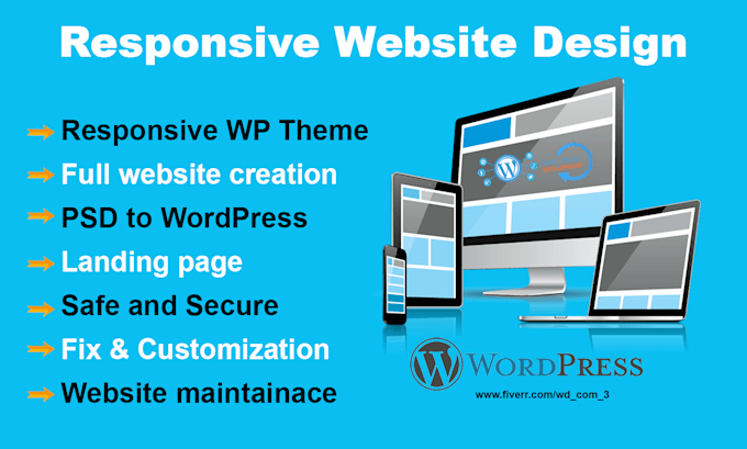 create or redesign a responsive wordpress website with elementor pro