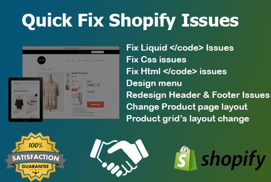 fix all your shopify stores issues