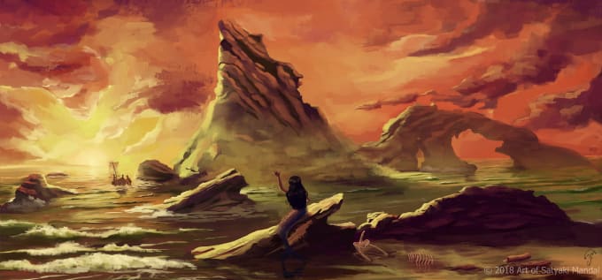 Do Digital Painting And Concept Art By Satyakiman