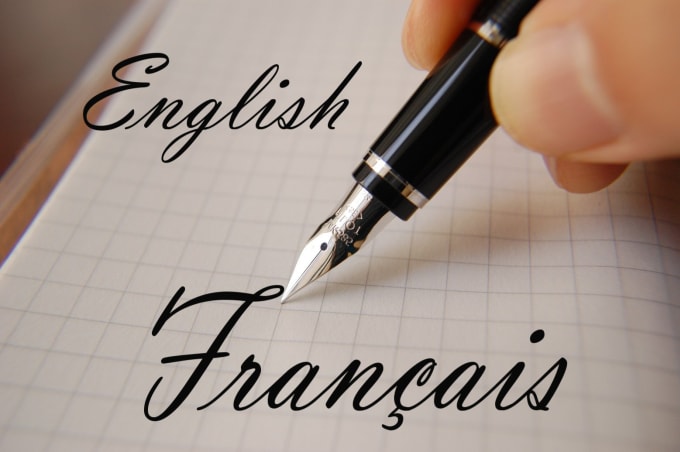 english to french translator needed