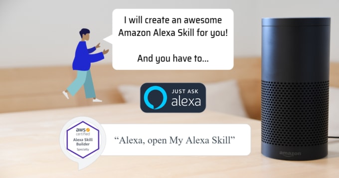 prosperity why not Restraint Make awesome amazon alexa skills for all echo devices by Thedreamsaver |  Fiverr