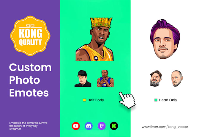 draw your face into custom chibi emotes for kick and twitch