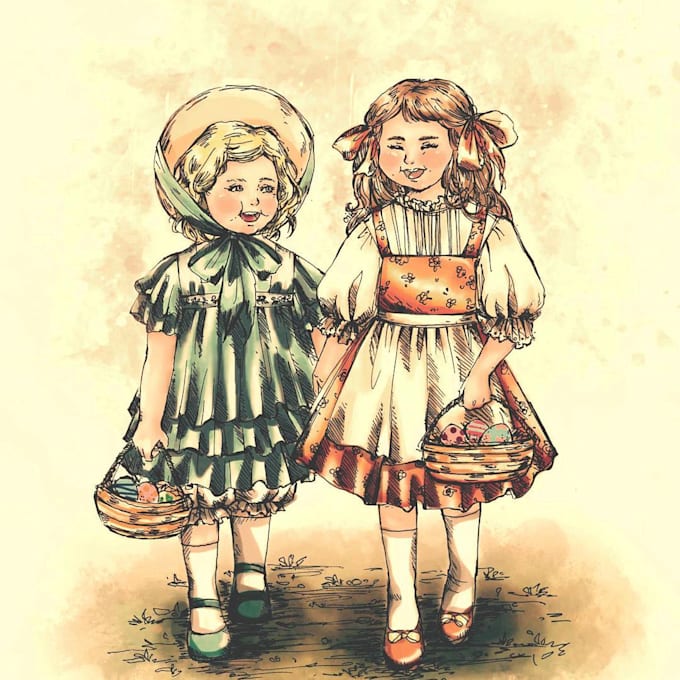 Draw Children Book Illustration For You By Olidapramudita Mabel tolkien taught her two children at home. fiverr