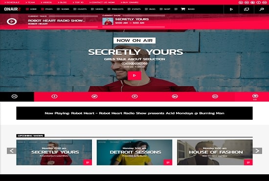 create podcast, audio, music downloading website