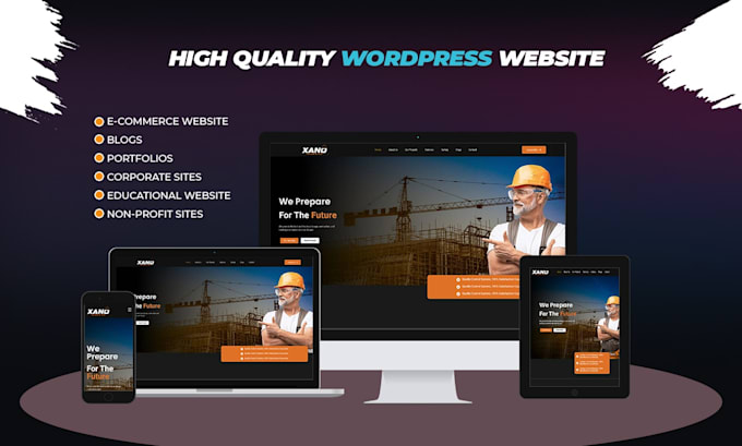develop a wordpress website for you