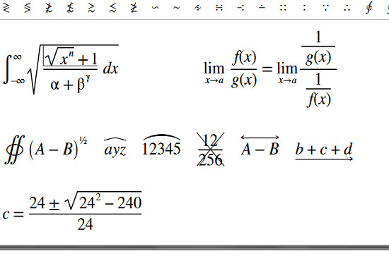 math equations in word for mac