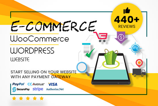 design and develop ecommerce website in wordpress
