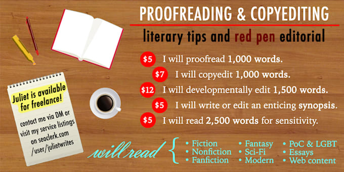 professionally proofread and edit your document for you